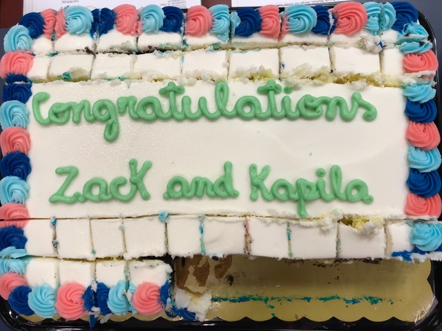 Cake for Zack and Kapila
